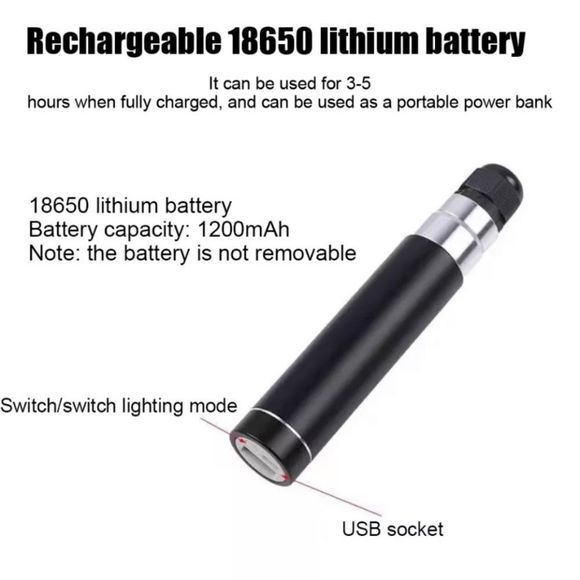 🚨🔜 F I N A L  S A L E 🔚🚨 Blue LED Light Sparkle Whip NWT - Picture 4 of 5